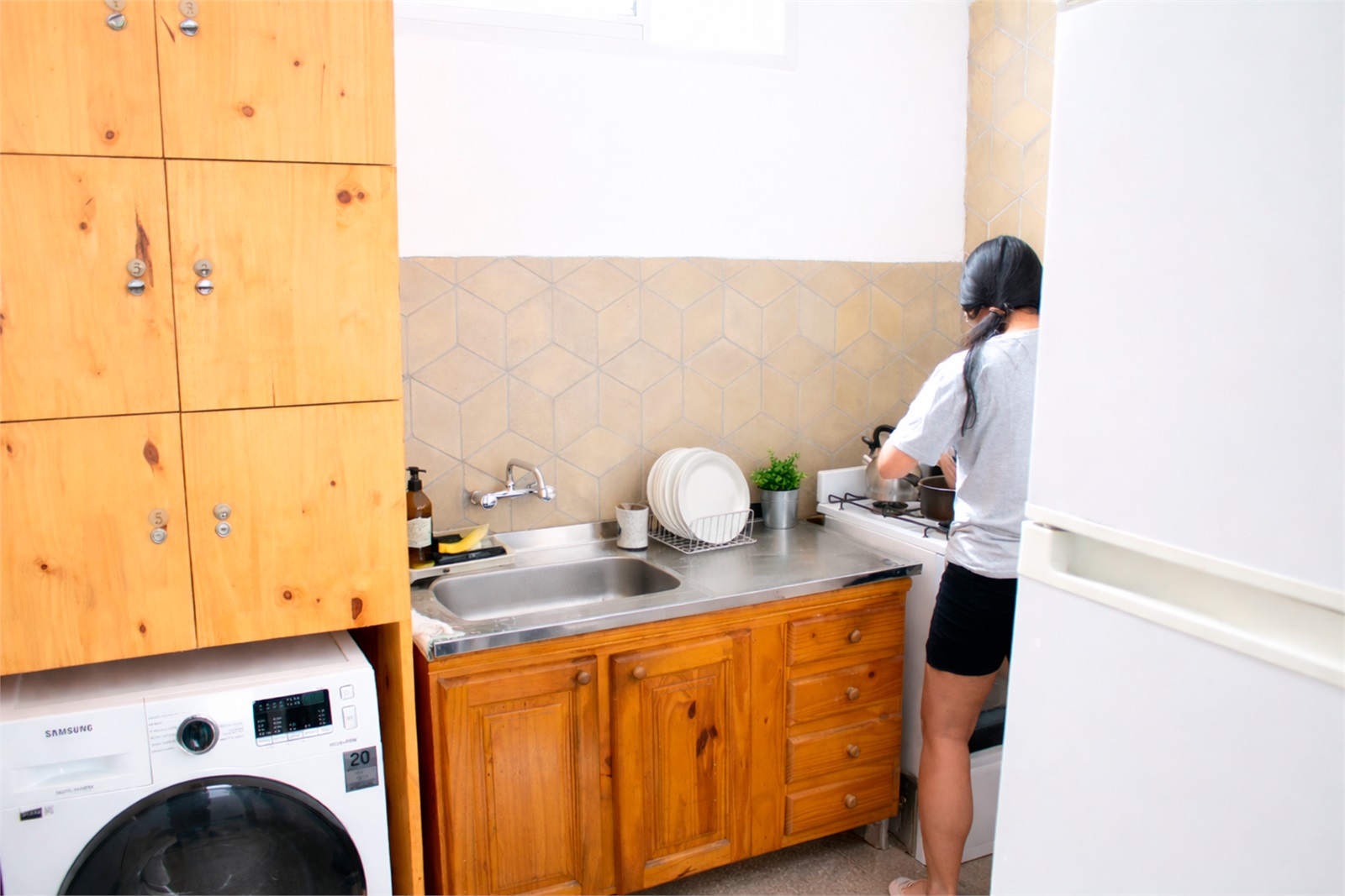 Cocina compartida de la residencia EL SEMILLERO